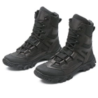 Берці демісезонні черевики тактичні чоловічі, натуральна шкіра та кордура, розмір 40, Bounce ar. JH-0940, колір чорні - зображення 3