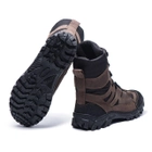 Берці демісезонні черевики тактичні чоловічі, натуральна шкіра та кордура, розмір 46, Bounce ar. ML-0746, колір коричневий - зображення 5
