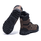 Берці демісезонні черевики тактичні чоловічі, натуральна шкіра та кордура, розмір 45, Bounce ar. ML-0745, колір коричневий - зображення 5