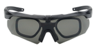 Тактичні окуляри балістичні зі змінними лінзами Black - зображення 2