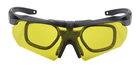 Тактические очки баллистические с сменными линзами Black - изображение 6