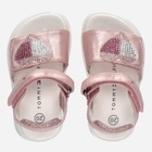 Дитячі сандалії для дівчинки Tommy Hilfiger Strass Heart Velcro Sandal T1A2-32752-1367341- 24 Rose Gold (8052578172629) - зображення 4