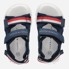 Дитячі сандалії для хлопчика Tommy Hilfiger Stripes Velcro Sandal T1B2-32898-1589800- 33 Сині (8052578176559) - зображення 4