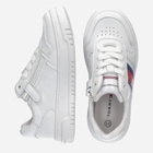 Дитячі кросівки для дівчинки Tommy Hilfiger Flag Low Cut Lace-up Sneaker T3X9-32867-1355100- 34 White (8052578204023) - зображення 5