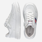 Підліткові кросівки для дівчинки Tommy Hilfiger Flag Low Cut Lace-up Sneaker T3X9-32867-1355100- 37 White (8052578204054) - зображення 5