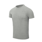 Футболка (Звужений, Приталений) T-Shirt Slim Helikon-Tex Grey Melange L Чоловіча тактична