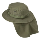 Панама тактична із захистом для шиї Boonie Hat PolyCotton Ripstop Helikon-Tex Olive Green - зображення 5