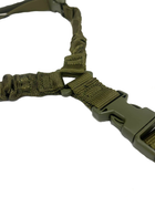 Збройовий підвісний ремінь для зброї з однією точкою кріплення та карабінами Хакі - зображення 5