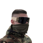 Тактические защитные очки,маска Daisy со сменными линзами -Панорамные незапотевающие.Койот - изображение 1