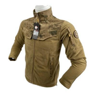 Куртка кофта флісова тактична Койот Wolftrap Туреччина Розмір: L (50) - зображення 3