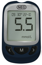 Система для контроля уровня глюкозы в крови Newmed Neo (синій) (MSL0217B) - зображення 1
