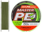 Шнур Select Master PE 150m (темн.-зел.) 0.08мм 11кг (72849) 1870.01.71