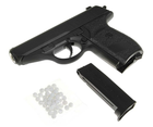 Страйкбольный Пистолет Galaxy G3 Walther PPS металл, пластик стреляет пульками 6 мм Черный - изображение 3