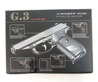 Страйкбольный Пистолет Galaxy G3 Walther PPS металл, пластик стреляет пульками 6 мм Черный - изображение 8