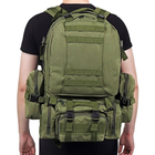 Тактичний військовий рюкзак 50 літрів Зелений - зображення 3