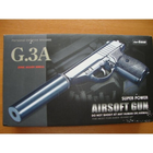 Страйкбольный Пистолет с глушитилем Galaxy G3A Walther PPS металл, пластик стреляет пульками 6 мм Черный - изображение 8