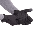 Тактичні рукавички із закритими пальцями на флісі Чорні розмір M (BC-9878-1) - зображення 3