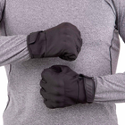 Тактичні рукавички із закритими пальцями на флісі Чорні розмір M (BC-9878-1) - зображення 4