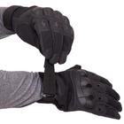 Тактические перчатки размер M черные - изображение 6