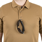 Жіноча футболка UTL Polo Shirt - TopCool Lite Helikon-Tex Coyote L Чоловіча тактична - зображення 4