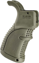Рукоятка пістолетна FAB Defense AGR-43 гумова для M4/M16/AR15. Колір - оливковий (2410.00.67) - зображення 1