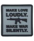 Шеврон/патч для военнослужащих KOMBAT UK Make Love Loudly Patches 5x5см (OPT-1441) - изображение 1