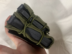 Тактовний військовий одинарний підсумок під АК пістолет сумка 2в1 хакі - зображення 5