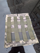 Тактический подсумок РПК, подсумок под 4 рожка с molle Пиксель серый - изображение 6