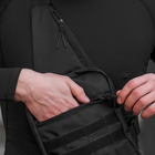 Тактическая сумка для скрытого ношения оружия из кордуры Черная - изображение 6
