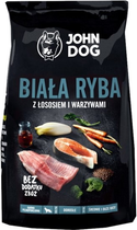 Sucha karma dla psów John Dog Adult Biała ryba z łososiem i warzywami 12 kg (5903246843880)