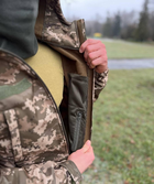 Куртка тактическая мужская c мебраной военная с капюшоном бушлат софтшел SoftShell L - изображение 4