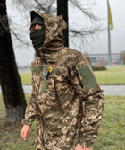 Куртка тактическая мужская c мебраной военная с капюшоном бушлат софтшел SoftShell XL - изображение 4