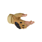 Тактичні рукавиці безпалі з пластиковими вставками XXL - изображение 1