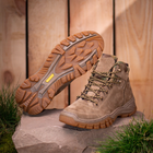 Берцы ботинки тактическая обувь облегченные натуральная гидрофобная кожа усиленная пятка и носок 42 - изображение 5