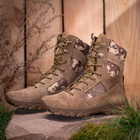 Берцы ботинки тактическая обувь облегченные высокие натуральная гидрофобная кожа усиленная пятка и носок 38 - изображение 4