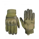 Тактические перчатки с пальцами Gloves FF 4 олива размер M - изображение 3