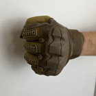 Тактичні перчатки з пальцями Gloves FF 3 койот розмір L - зображення 7