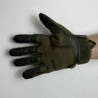 Тактичні перчатки з пальцями Gloves FF 4 олива розмір M - зображення 9