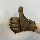 Тактичні перчатки з пальцями Gloves FF 5 мультикам М - зображення 4