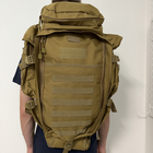 Тактичний рюкзак на 70 літрів з відділенням для зброї BPT8-70 койот - зображення 4