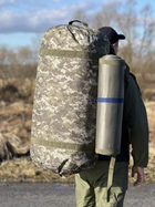 Рюкзак тактичний військовий баул 100 літрів із вологовідштовхувальної тканини Піксель - зображення 1
