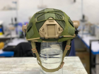Кавер на каску ФАСТ размер M/L шлем маскировочный чехол на каску Fast ВСУ цвет олива/хаки - изображение 5