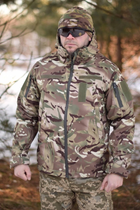Тактическая куртка Softshell армейская военная флисовая куртка цвет мультикам софтшел размер 46 для ВСУ - изображение 1