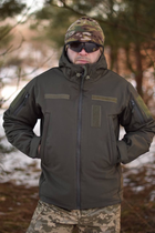 Тактична куртка Softshell армійська військова флісова куртка колір олива/хакі софтшел розмір 46 для ЗСУ - зображення 1