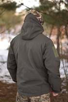 Тактична куртка Softshell армійська військова флісова куртка колір олива/хакі софтшел розмір 46 для ЗСУ - зображення 2