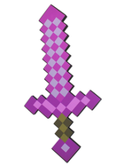 Игрушка Меч Майнкрафт Алмазный Зачарованный Minecraft 60 см фиолетовый (6403)