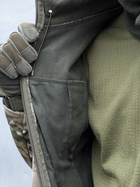 Военная тактическая зимняя куртка Softshell Зеленый Мультикам M - изображение 6