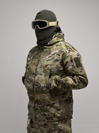 Військова тактична зимова куртка Softshell Зелений Мультикам XXL - зображення 4