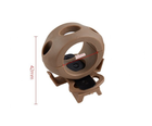 Адаптер крепления для фонарика на боковую рельсу шлема 25 мм Койот - изображение 3