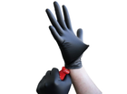Нитриловые перчатки MedTouch Black без пудры текстурированные размер S 100 шт. Черные (4 г) - изображение 3